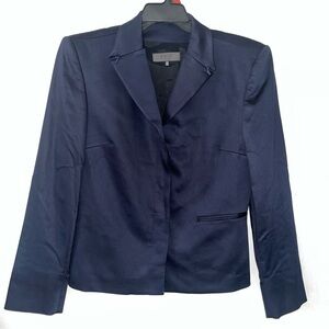 Exte Blazer Coat Women’s Made In Italy Mod Size 32 / 46 Navy Button Down
